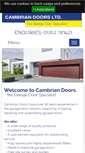 Mobile Screenshot of cambriangaragedoors.co.uk